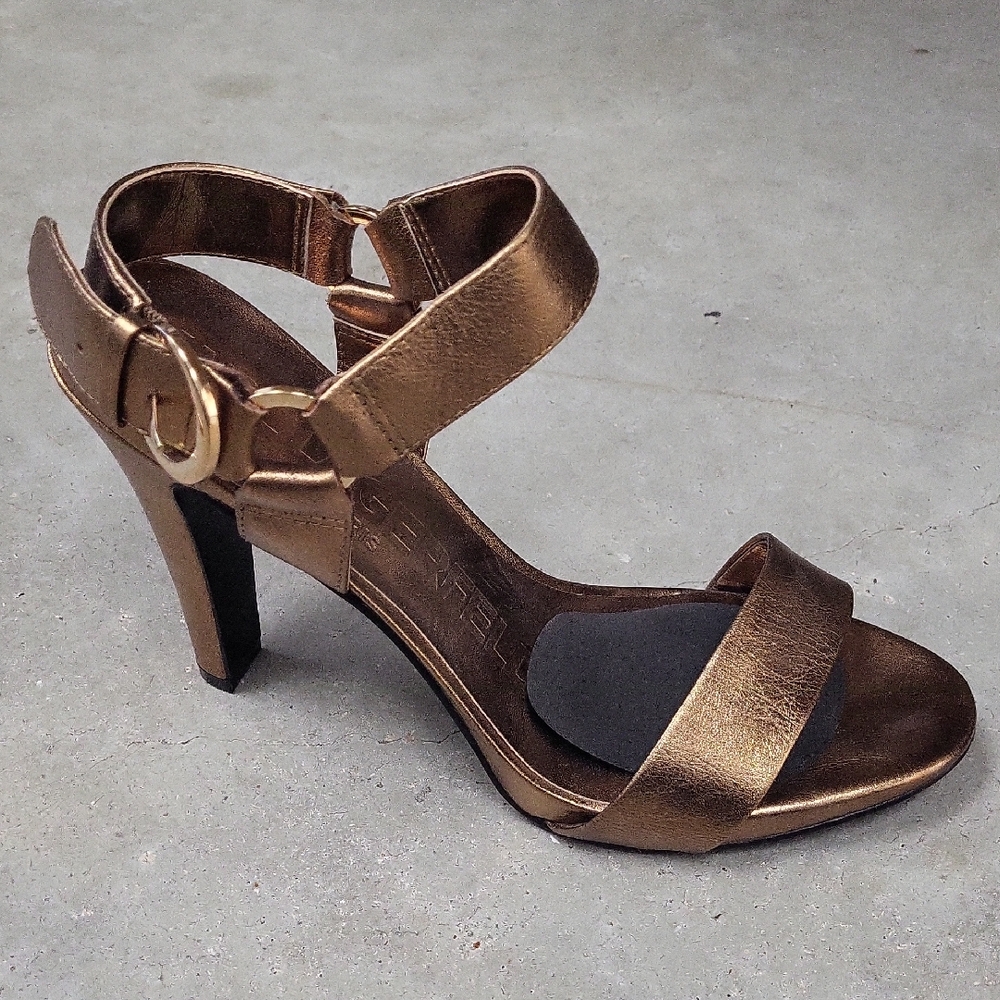Karl Lagerfeld Metallic Gold Heels